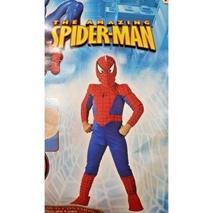 NEW Marvel Amazing  Spider Man Boys Costume By Disguise Size 10 - 12  Spiderman